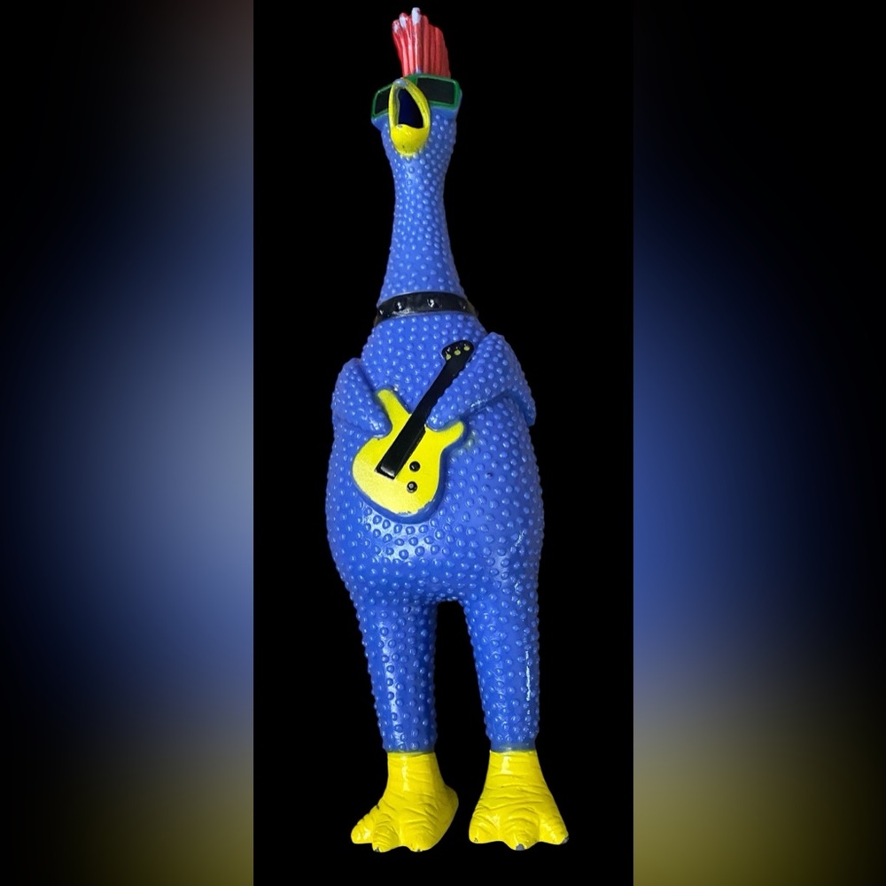 Rock N’ Roll Chicken Ja-Ru Squawkin’ Chic N Noise Maker Guitar Squeak Squeezable